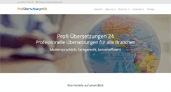 Desktop Screenshot of profi-uebersetzungen24.com